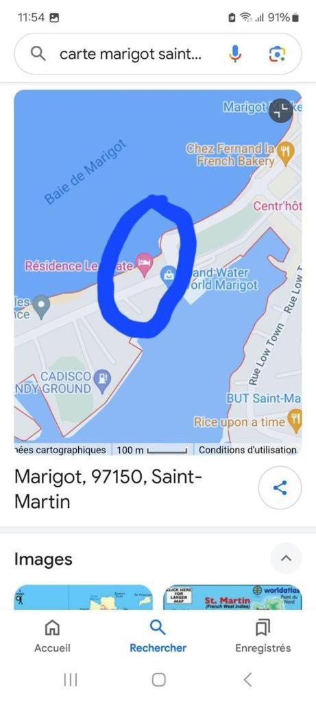 Appartement Pieds Dans L'Eau Vue Mer Acces Plage Et Piscine Marigot  Exteriör bild
